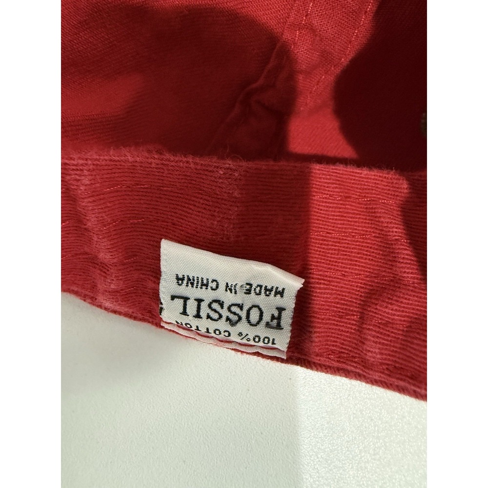 Fossil Worldwide Vintage 1992 Hat Watches Red Flex Fix Dad Hat Cap - Picture 3 of 8